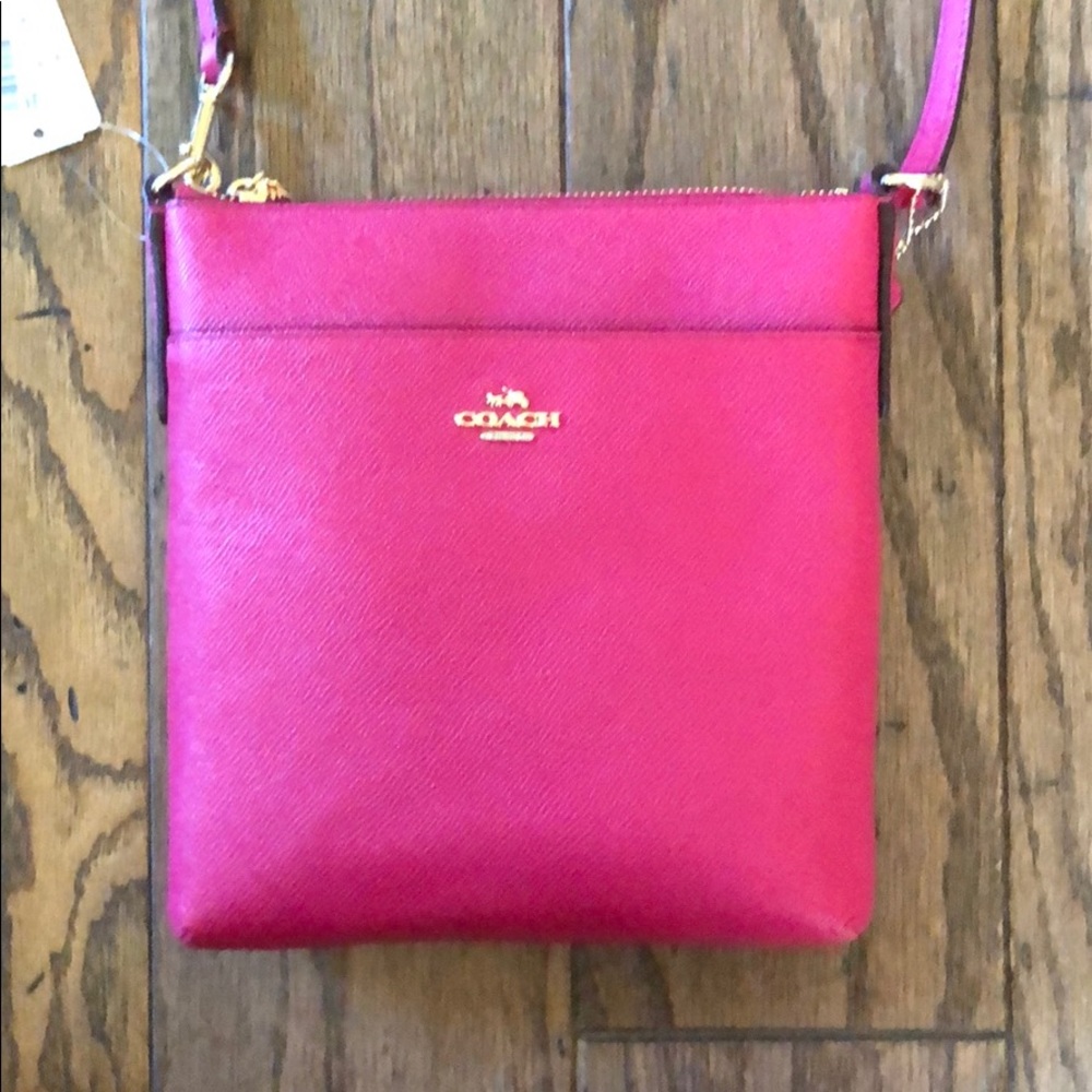 Brand New Pink Coach Cross Body